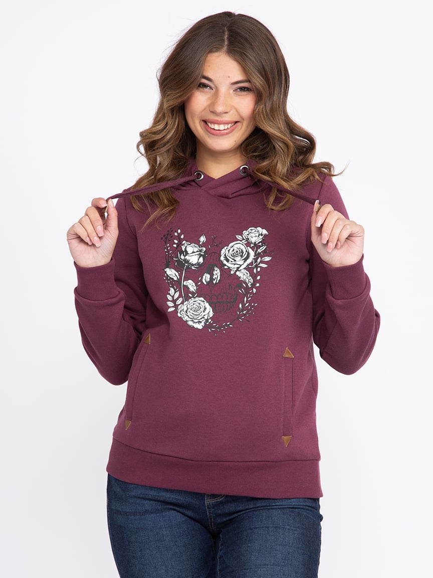 Women's Skull Popover Hoodie