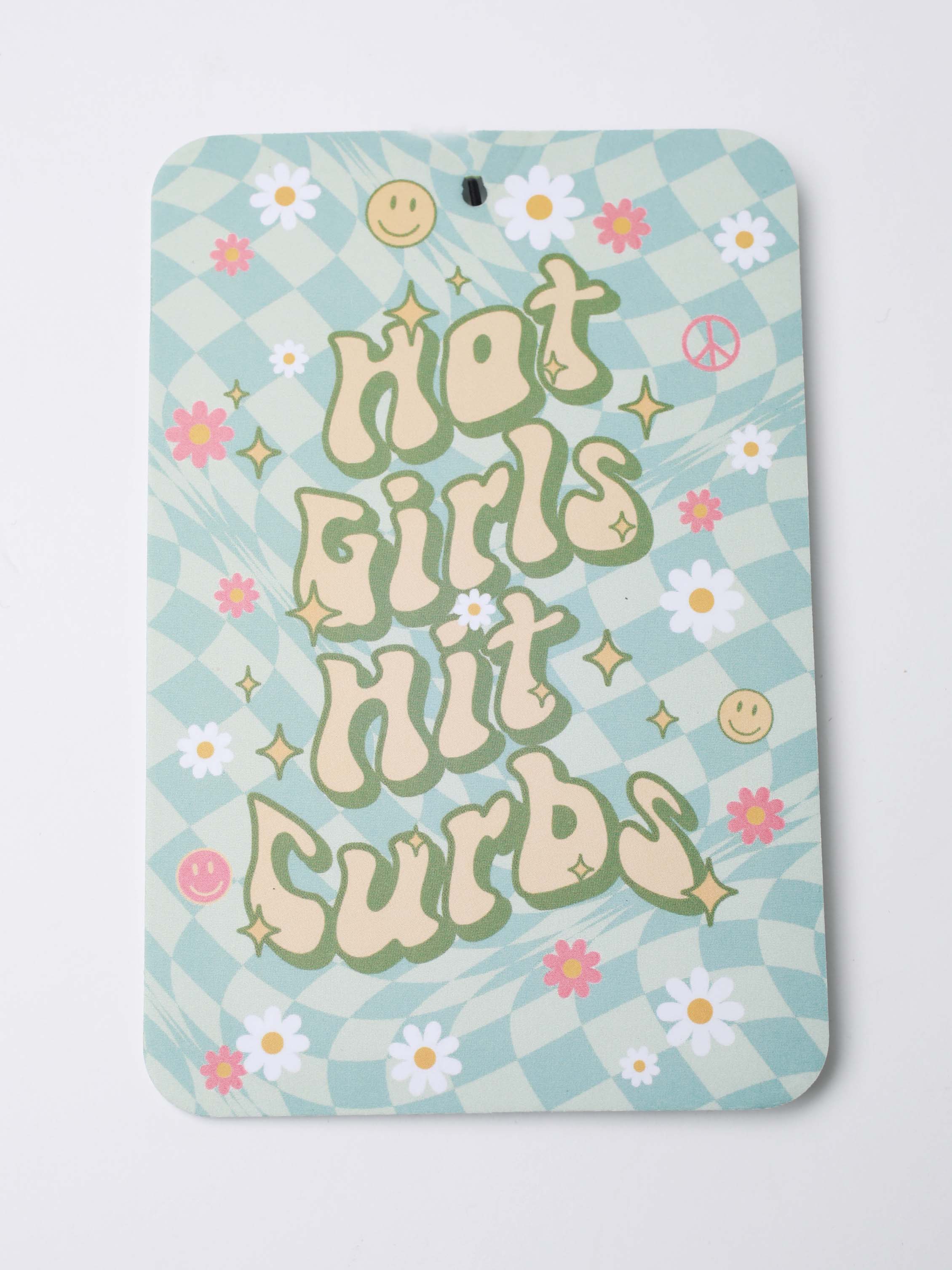 Hot Girls Hit Curbs Car Air Freshener